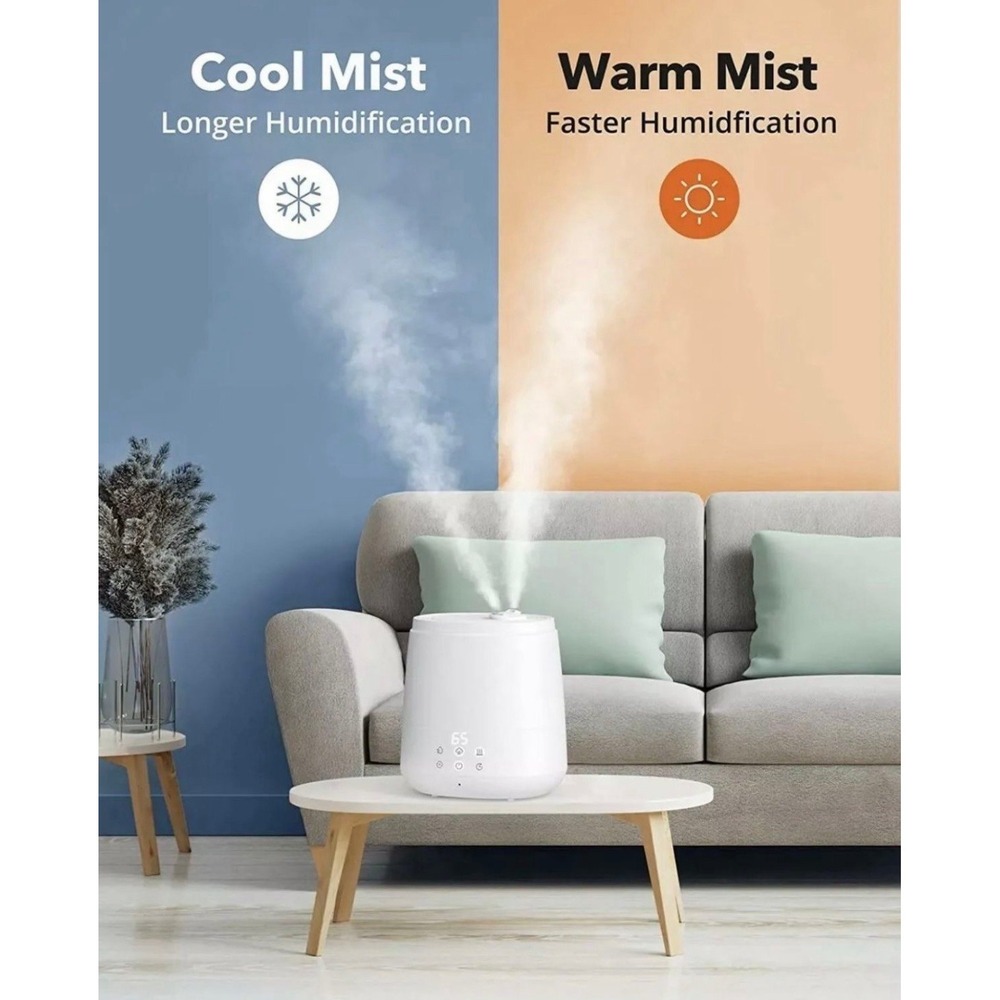 Top fill hybrid ultrasonic humidifier